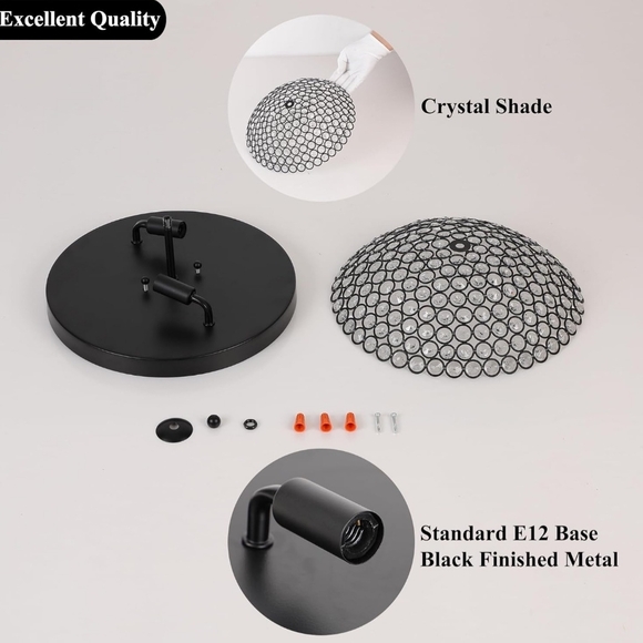 Elegant Crystal Ceiling Light Fixture - Picture 3 of 8